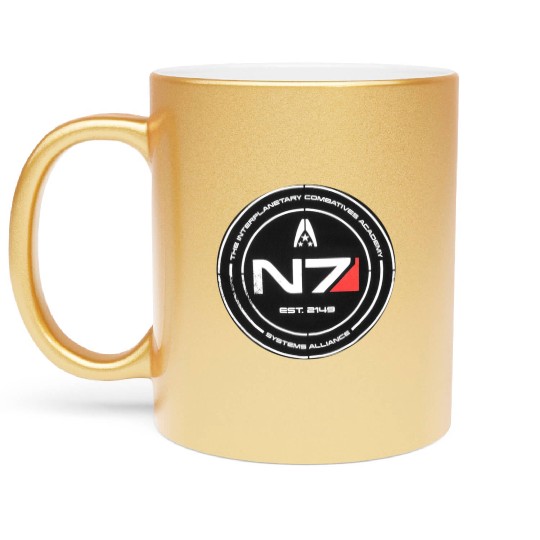 N7 Mass Effect Commander Shepherd Metallic Mugs