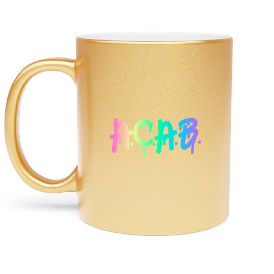 ACAB Rainbow Drip Metallic Mugs