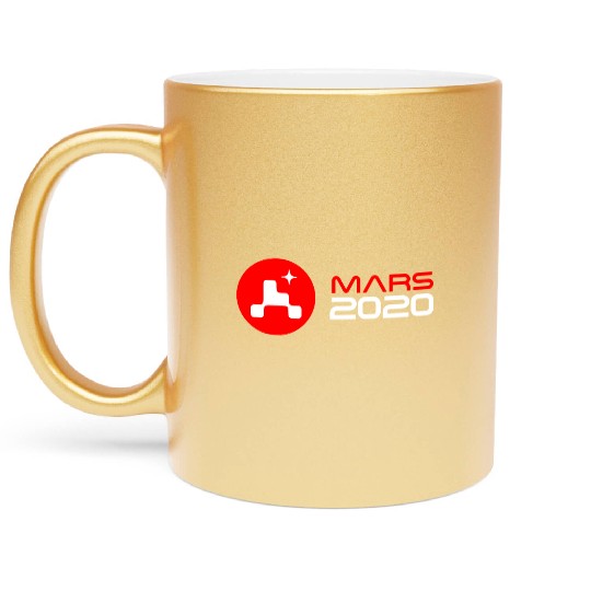 mars perseverance logo Metallic Mugs