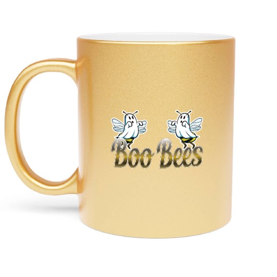 Boo Bees funny ambiguous gift Metallic Mugs