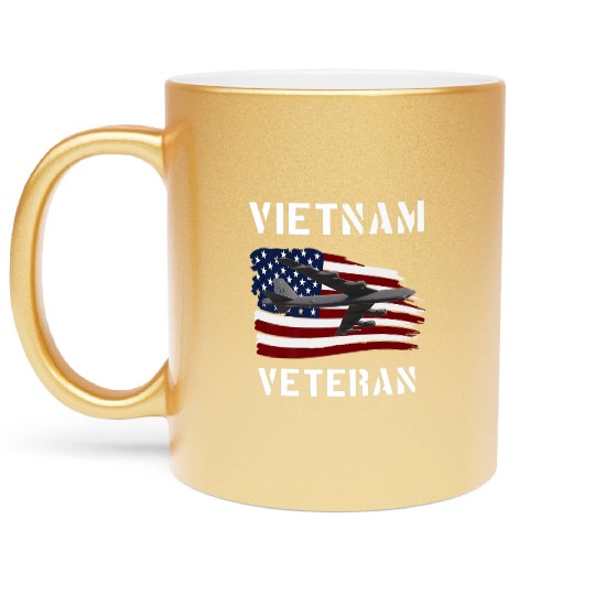 Vietnam Veteran B52 Stratofortress Bomber Plane Us Metallic Mugs