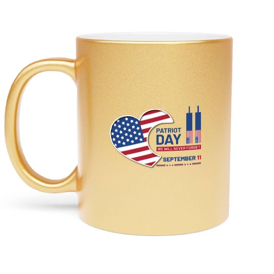 Patriot Day 9 11 USA Metallic Mugs