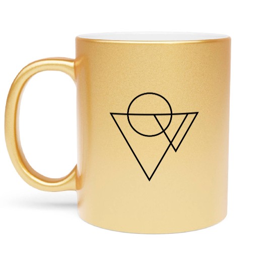 Triangle Circle Metallic Mugs