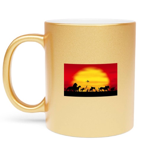 the lion king Metallic Mugs