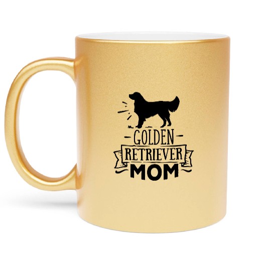 Golden Retriever Metallic Mugs