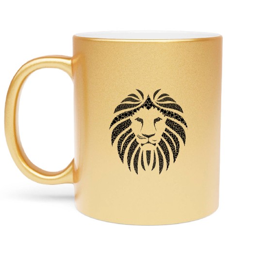africa lion Metallic Mugs