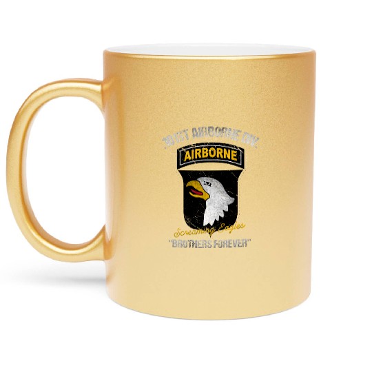 101st Airborne Division US Army Veteran Metallic Mugs