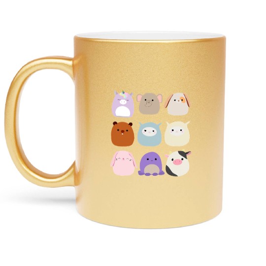 Cute Unicorn Set Card Squishmallow For Boy Girl Co Metallic Mugs