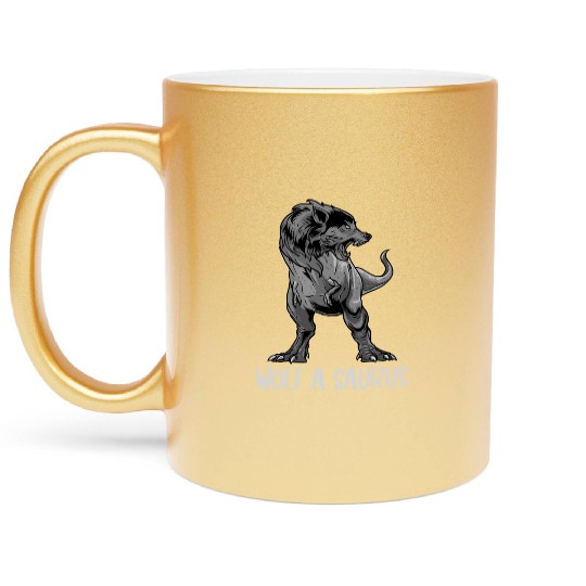 Wolf Wolves Metallic Mugs