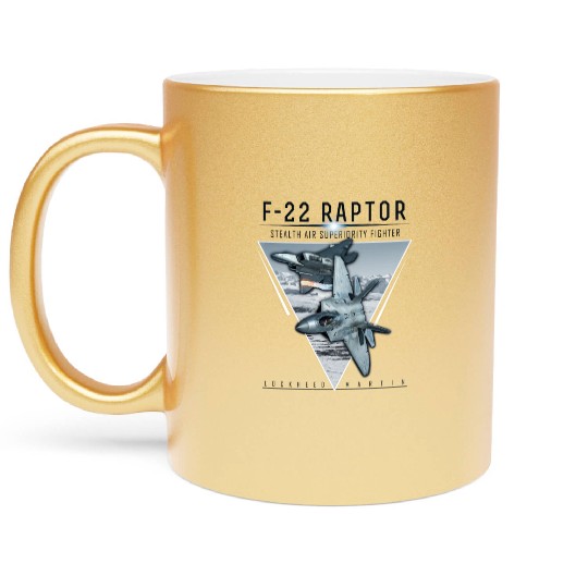 Aircraft Army US Airborne Fighter Pilot Metallic Mugs
