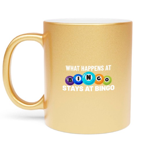 Bingo Card Game Bingo Player Bingo Cards Metallic Mugs
