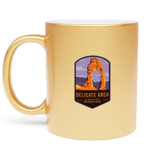 Delicate Arch Arches National Park Metallic Mugs