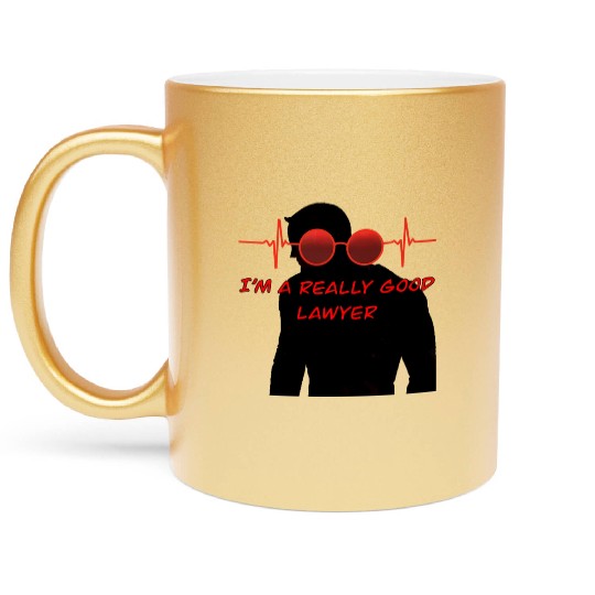 Daredevil heart beat no way home body shadow Metallic Mugs