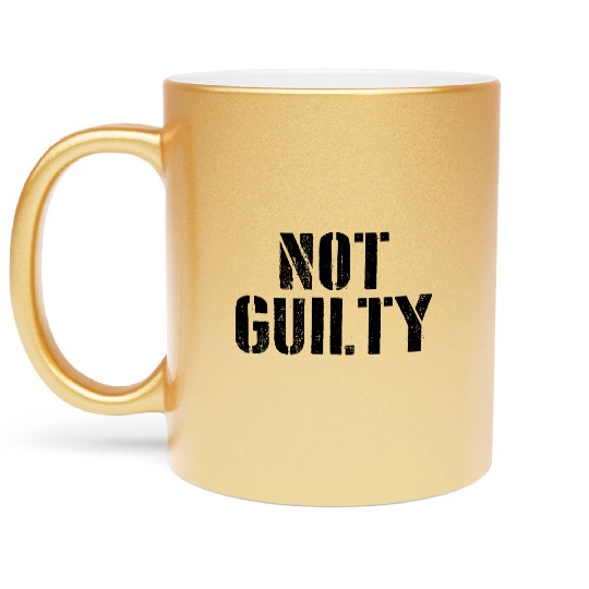Not Guilty Metallic Mugs