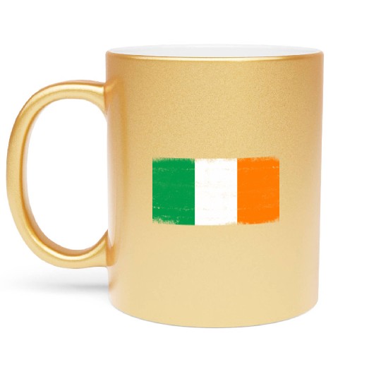 Irish Flag Ireland St Patricks Day Apparel Metallic Mugs