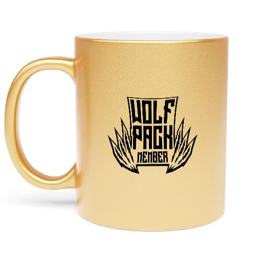 Team wolf pack Metallic Mugs