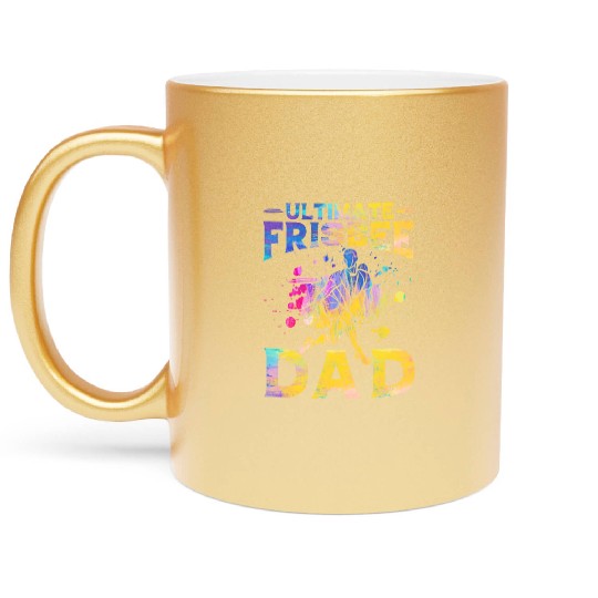 Ultimate Frisbee Dad Metallic Mugs