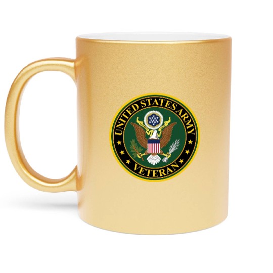 Army US Army Veteran Metallic Mugs