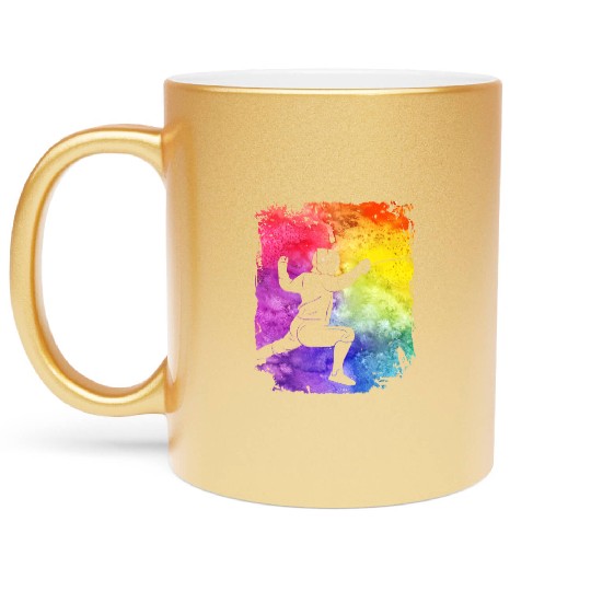 Fencing Retro Metallic Mugs