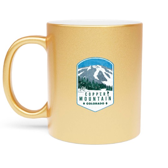 Copper Mountain Colorado Ski Metallic Mugs