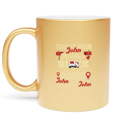 Be Like John Postal Worker Mailman Postman Mail Metallic Mugs