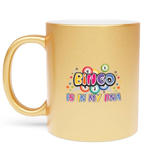 Bingo Card Game Grandma Bingo Player Bingo Cards Metallic Mugs