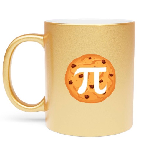 Math Pie Cookie Metallic Mugs
