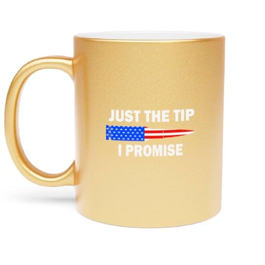 Just the tip I promise. Funny veterans day Metallic Mugs