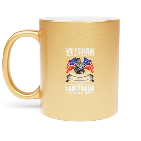 Veterans day celebration. Thank you veterans Metallic Mugs