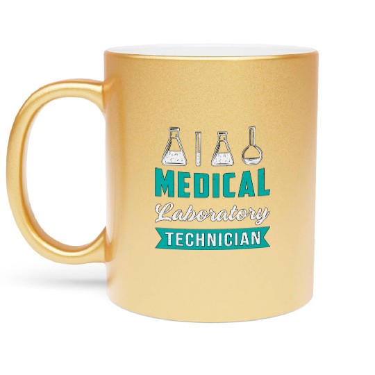 Medical Laboratory Technician Science Lab Tech Metallic Mugs
