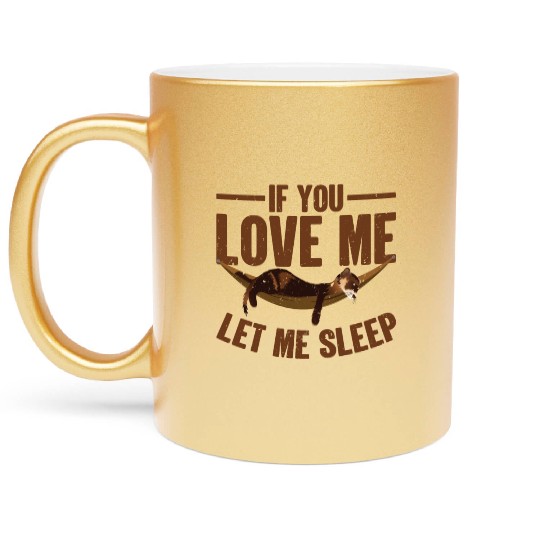 Day Of The Ferret Animal Pet Lovers Lifestyle Gift Metallic Mugs