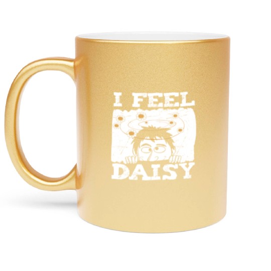 Daisy Garden Gardening Gardener Metallic Mugs