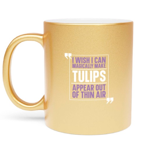 Tulip Garden Gardening Metallic Mugs