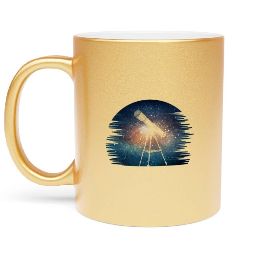 Telescope Solar System Stars Galaxy Astronomer Metallic Mugs