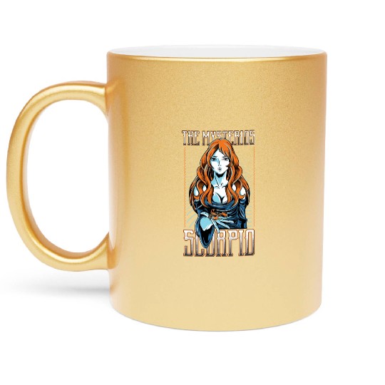 The Mysterious Scorpio Full of Ambition Gift Metallic Mugs