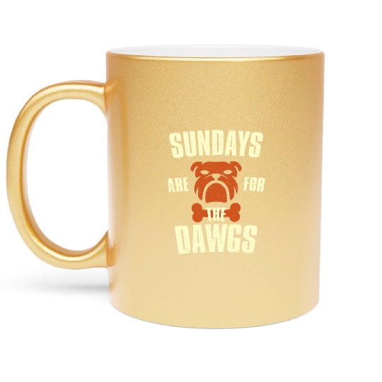 Sundays are for the dogs Cleveland Ohio Metallic Mugs