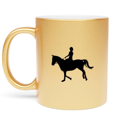 Equestrian, Horse Riding, Horse, Competition Metallic Mugs