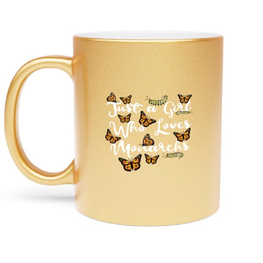 Monarch Butterfly Lover Caterpillar Butterflies Metallic Mugs