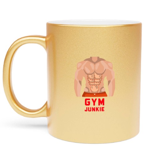 Gym Junkie Metallic Mugs