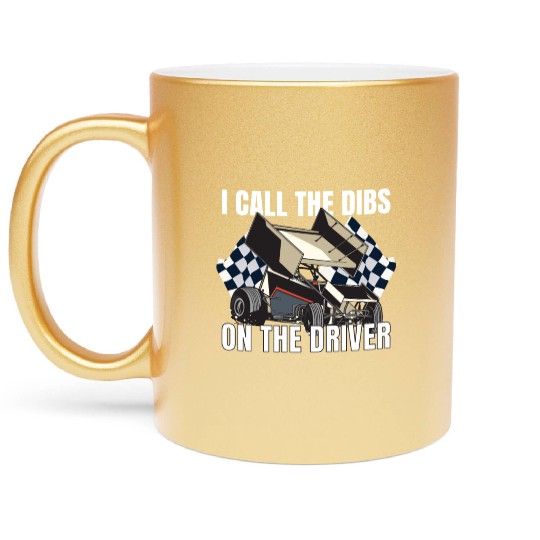 Sprint Car Mom Dirt Track Racing Racing Race Day Metallic Mugs