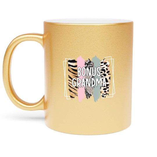 Bonus Grandma Step Grandmother Bonus Grandmother Metallic Mugs