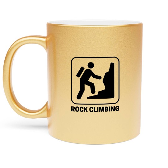 Rock Climbing Metallic Mugs