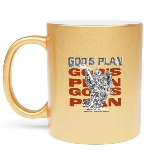 Gods Plan Streetwear Design Metallic Mugs
