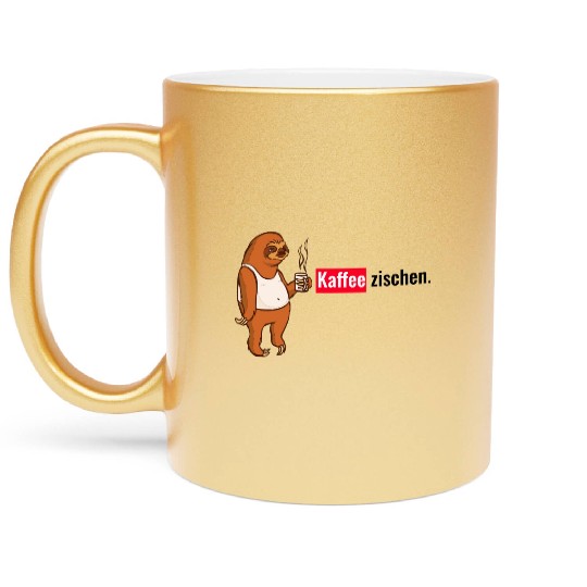 Sloth coffee Metallic Mugs