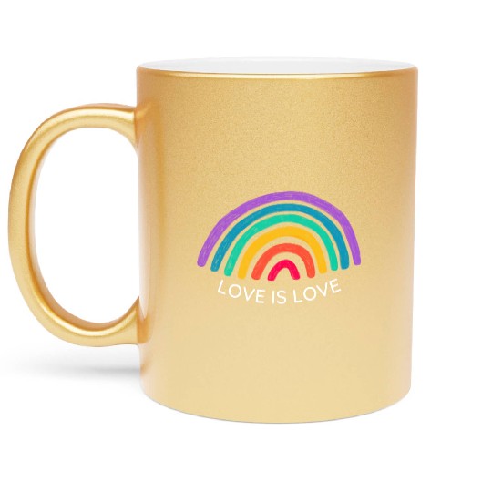 Love is Love Metallic Mugs