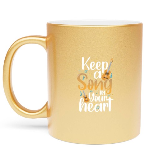 Music Musician Piano Instrument Metallic Mugs