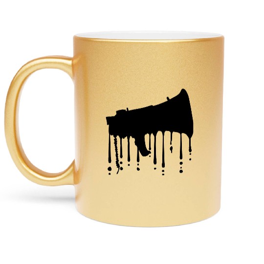 graffiti megaphone propaganda loudspeaker Metallic Mugs