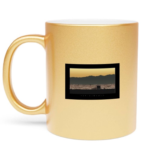 Venice Beach California Sunset Metallic Mugs