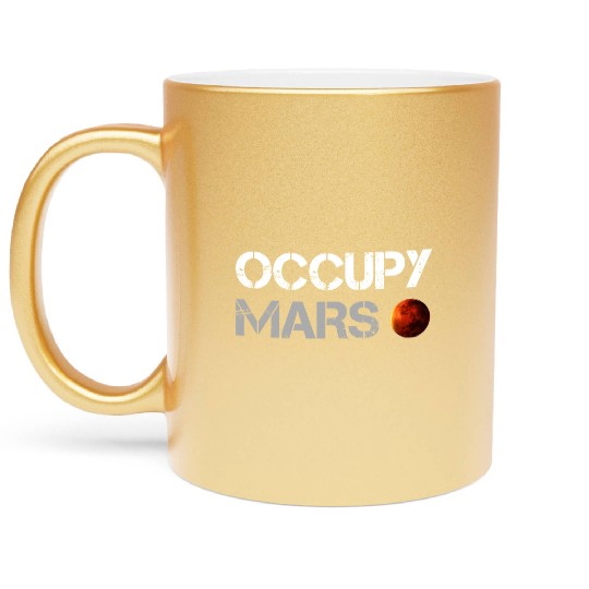 OCCUPY MARS Metallic Mugs