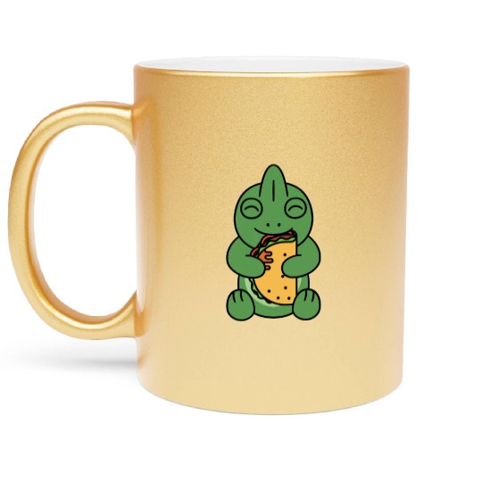 Chameleon Taco Lover Metallic Mugs
